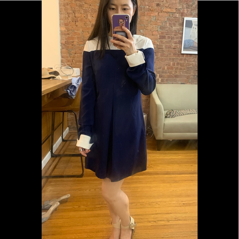 Shirt dress-collar detail